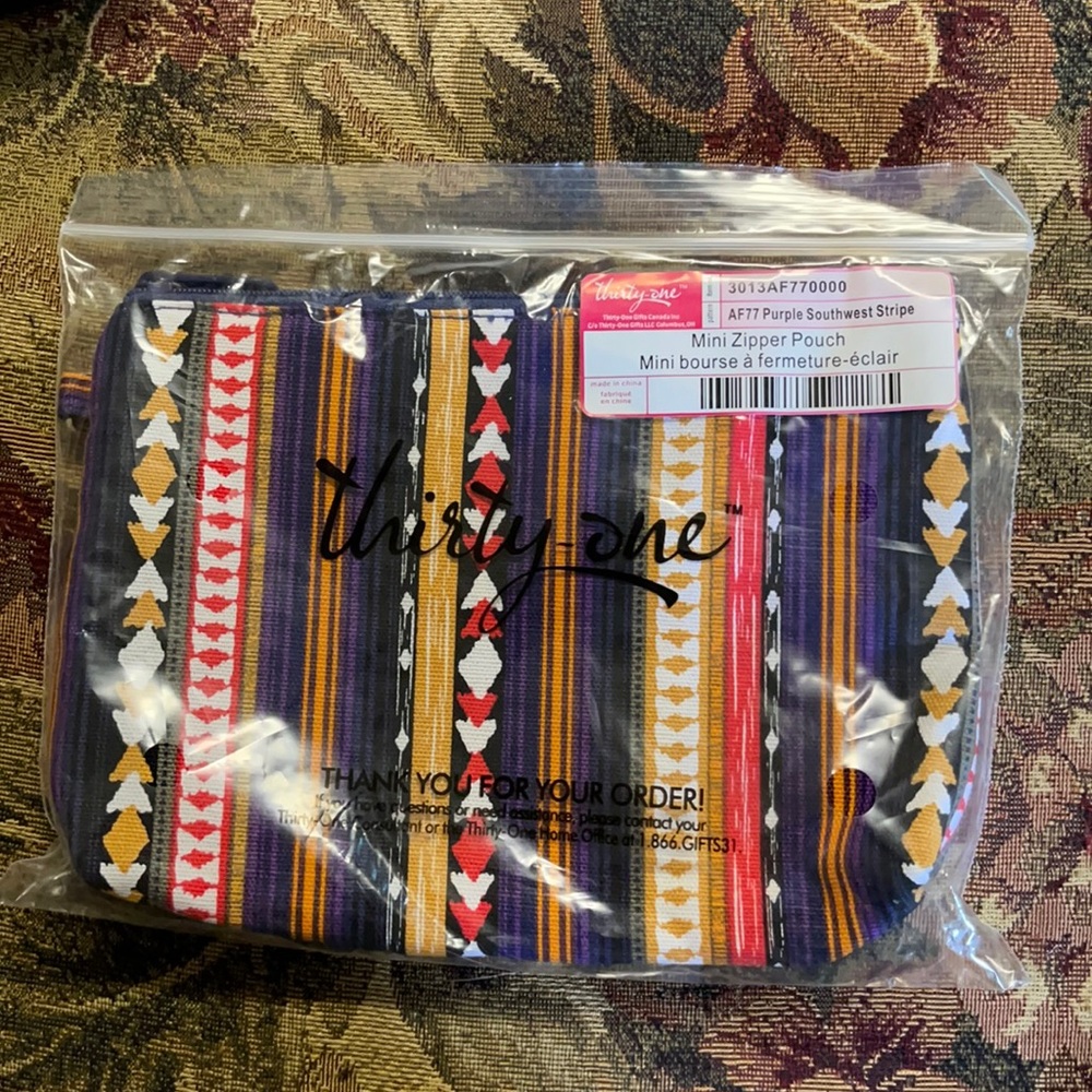 Mini zipper pouch